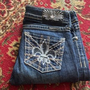 Rock Premium Fleur De Lis Jeans